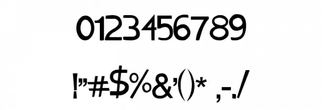 chocolat_bleu Font OTHER CHARS