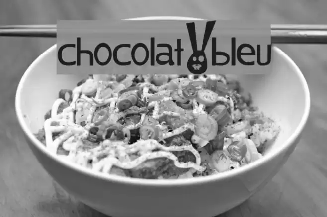 chocolat_bleu Font examples