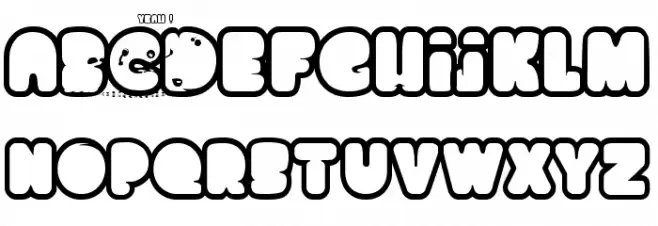 chocolate cake Font UPPERCASE