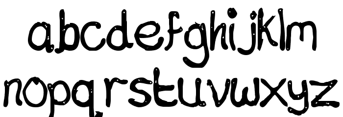 chocolate type bold spaced Font LOWERCASE