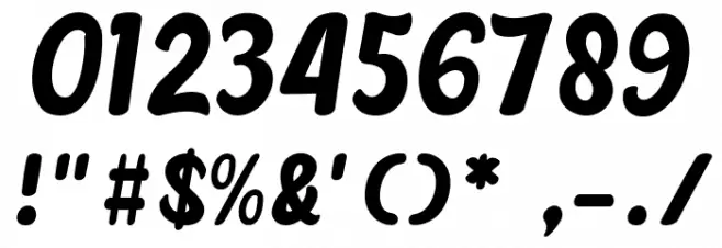 chocolate Font OTHER CHARS