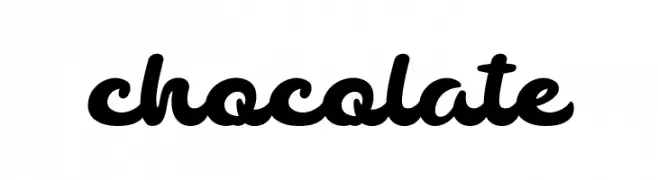 chocolate  Frei Schriftart Herunterladen
