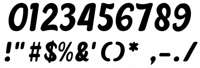 chocolate Font OTHER CHARS