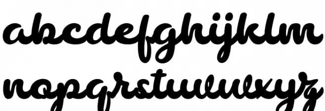 chocolate خط أحرف صغيرة