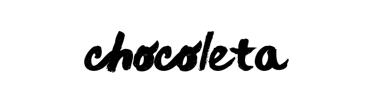 chocoleta  フリーフォントのダウンロード