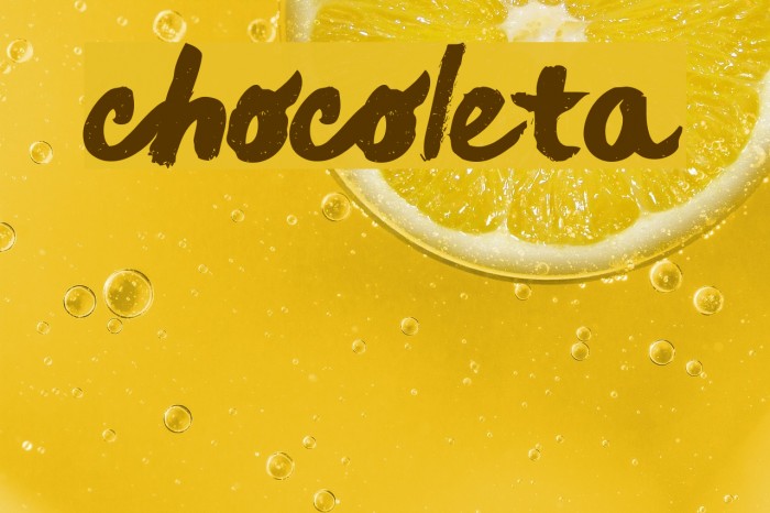 chocoleta Font examples