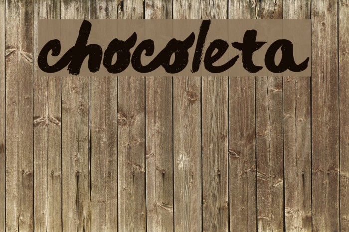 chocoleta Font examples
