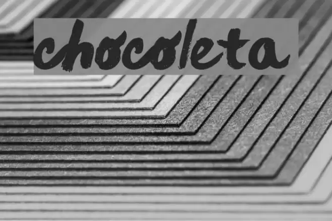 chocoleta Font examples