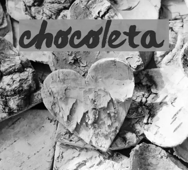chocoleta Font examples