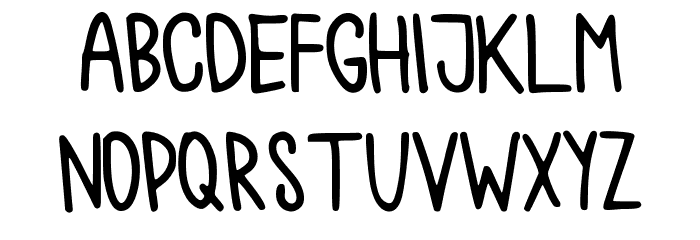 chokoshtroko Font LOWERCASE