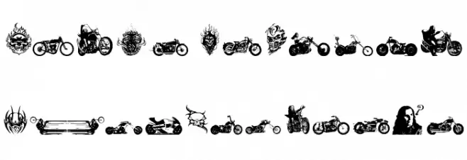 choppersforlife Schriftart Groß