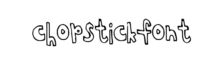 chopstickfont  Frei Schriftart Herunterladen