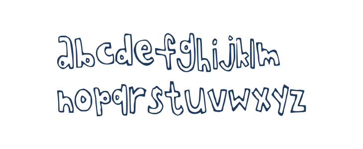 chopstickfont Lowercase