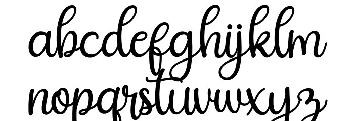 christday Font LOWERCASE