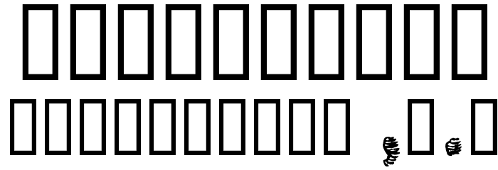 christelLine black フォント その他の文字