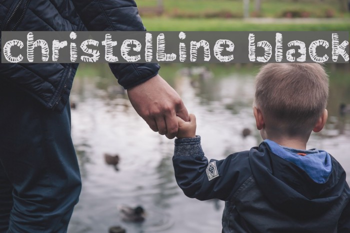 christelLine black フォント examples