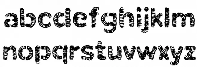 christelLine black फ़ॉन्ट लोअरकेस