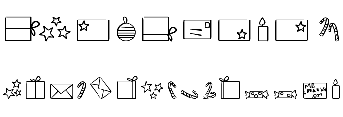 christmaspeopleding Font OTHER CHARS