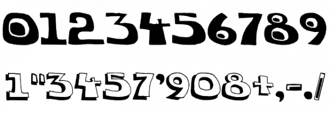 chuck-shadow Font OTHER CHARS