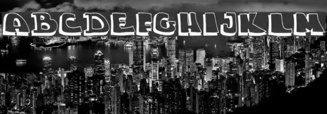 chuck-shadow Font examples