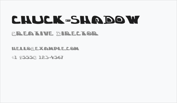 chuck-shadow Business Card