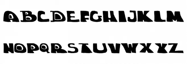 chuck-shadow Schriftart Kleinbuchstaben