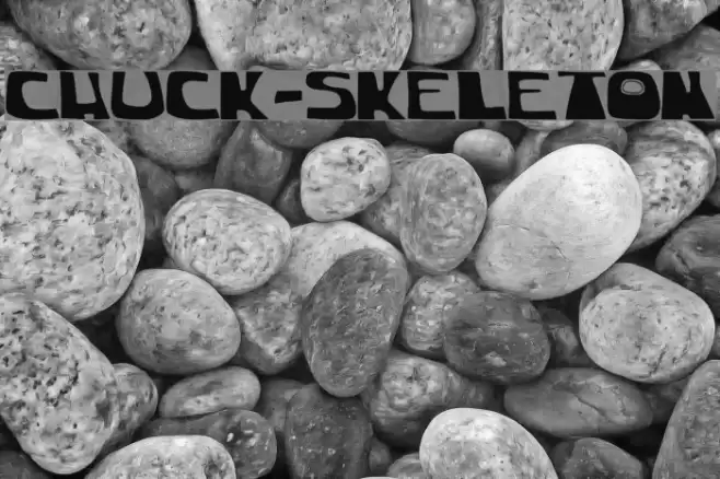 chuck-skeleton Font examples