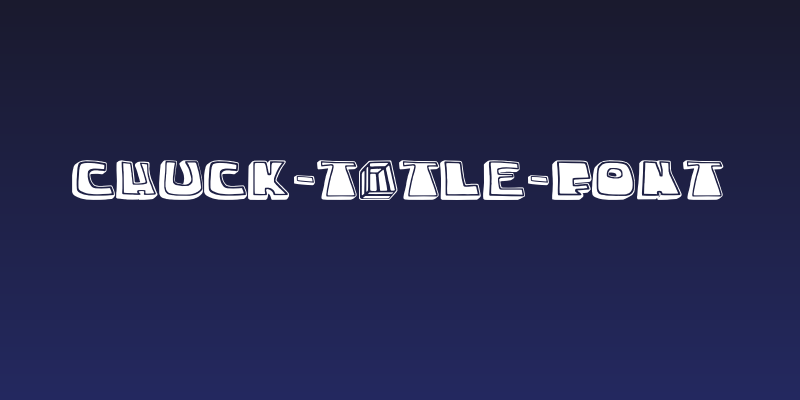 chuck-title-font Social Header