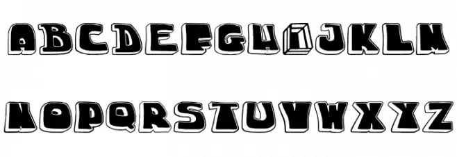 chuckablock Шрифта ВЕРХНИЙ