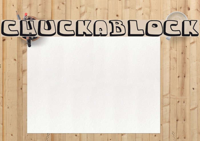 chuckablock Font examples