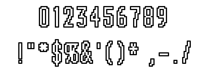 chunk Font OTHER CHARS