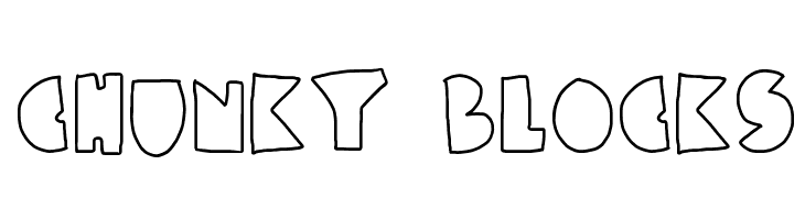 chunky blocks  フリーフォントのダウンロード