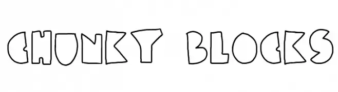 chunky blocks  font caratteri gratis