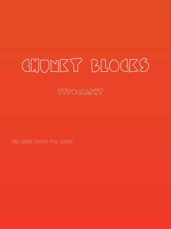 chunky blocks Poster