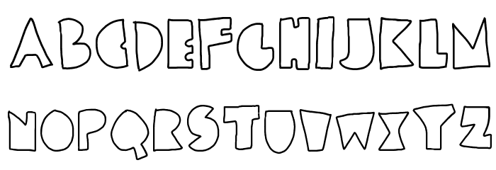 chunky blocks Font LOWERCASE
