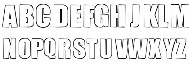 chutzpah Font Litere mari