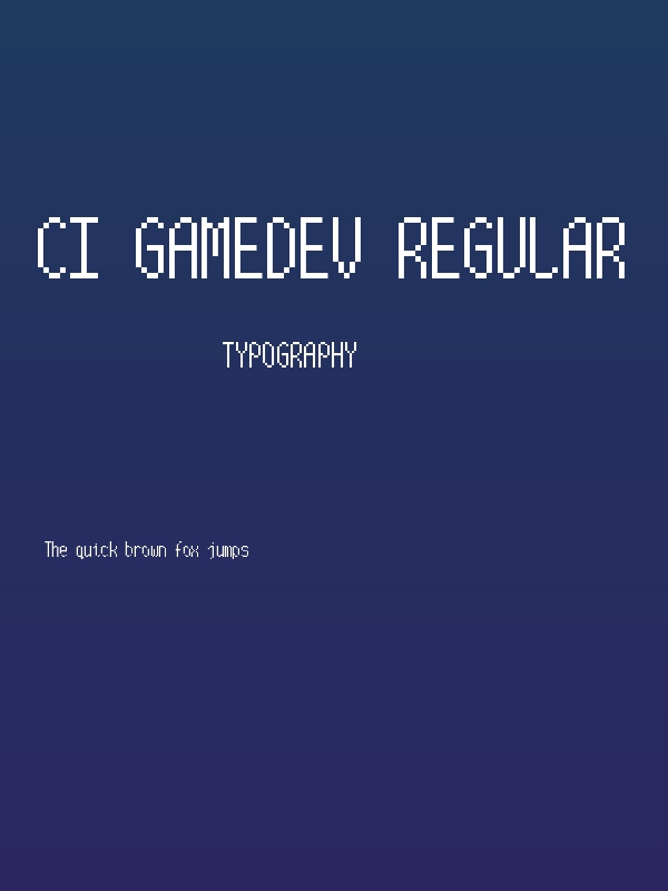CI GameDev Regular Poster