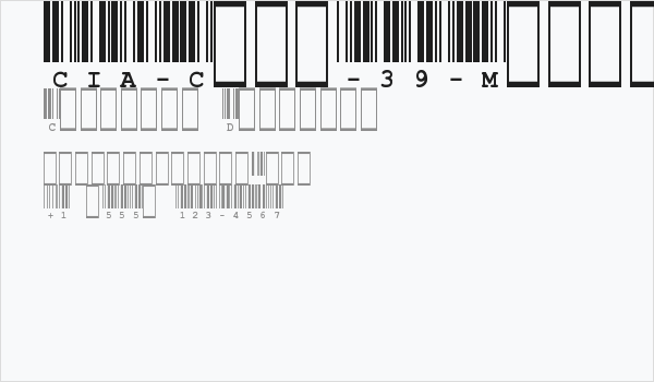 CIA-Code-39-Medium-Text Business Card