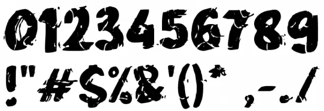 CINCANG Font OTHER CHARS