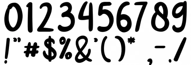 CINTA SUCI Font OTHER CHARS