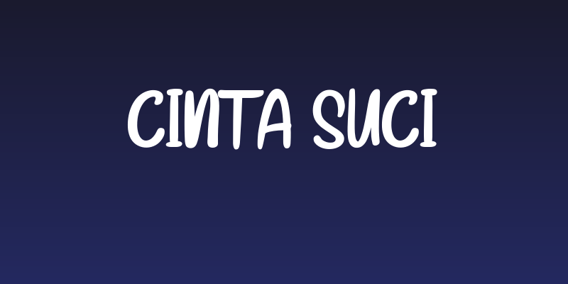 CINTA SUCI Social Header