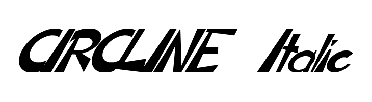 CIRCLINE Italic Font