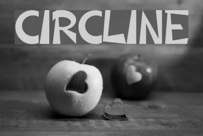 CIRCLINE Schriftart examples