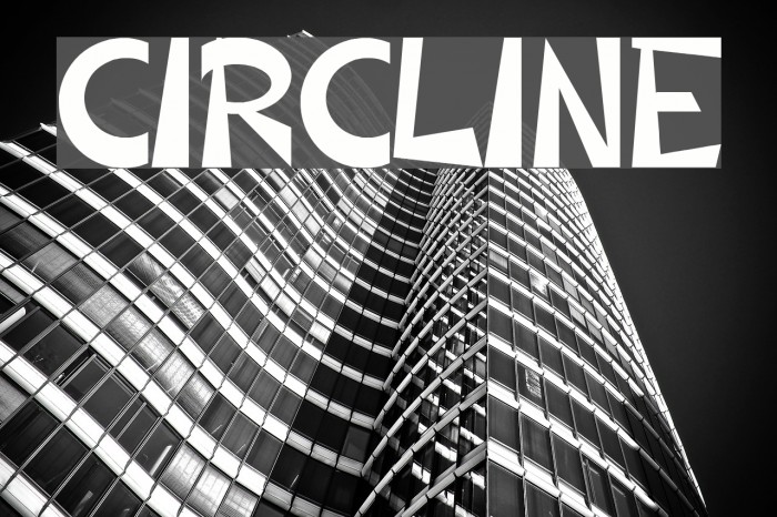 CIRCLINE Schriftart examples
