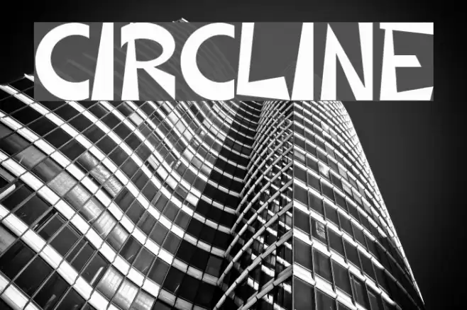 CIRCLINE Schriftart examples