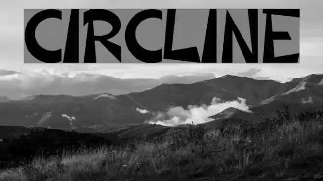 CIRCLINE Schriftart examples