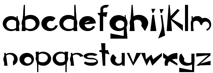 CIRCLINE Schriftart Kleinbuchstaben