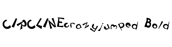 CIRCLINEcrazyjumped Bold Font