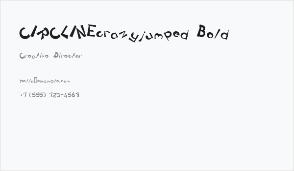 CIRCLINEcrazyjumped Bold Business Card