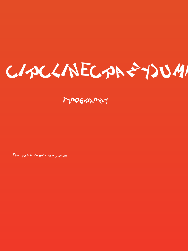 CIRCLINEcrazyjumped Bold Poster